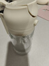 雙槍油壺噴油壺 倒油噴油一體食用油玻璃油壺廚房家用不掛油 奶油白 曬單實(shí)拍圖
