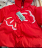巴拉巴拉童裝兒童羽絨服女童2025新款紅色拜年服寶寶女寶保暖春裝國風(fēng)外套 曬單實(shí)拍圖