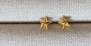 周六福海星足金999黃金耳釘女耳飾生日禮物計價(jià)AA096005 約0.73g 一對 曬單實(shí)拍圖