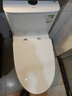 九牧（JOMOO）馬桶 家用虹吸式馬桶大沖力節水坐便器 防臭瞬沖 易潔抗菌馬桶 易潔無(wú)棱-雙旋暴風(fēng)沖11396-305坑 曬單實(shí)拍圖
