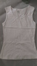 宜而爽【100%純棉】女士吊帶純色圓領(lǐng)舒適背心女無(wú)袖打底內搭上衣可外穿 曬單實(shí)拍圖