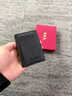 袋鼠男士卡包2026新款真皮超薄小卡夾駕駛證皮套一片式證件卡片包 黑色【細紋皮】 曬單實(shí)拍圖