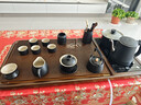 豪峰2026新款整塊木茶盤(pán)一體燒水壺家用黑陶整套茶具套裝新年伴手禮物 曬單實(shí)拍圖