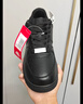 Kappa卡帕男鞋板鞋男春季新款厚底小白鞋子男百搭休閑鞋情侶跑步運動(dòng)鞋 黑色 42 曬單實(shí)拍圖