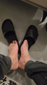 稻草人拖鞋男速干居家用情侶浴室洗澡防滑戶(hù)外穿靜音降噪女涼拖 黑42-43 曬單實(shí)拍圖