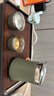入一山河隨行壺旅行茶具一人飲316不銹鋼收納包戶(hù)外便攜茶具套裝 綠色 一壺兩杯 曬單實(shí)拍圖