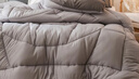 雅鹿·自由自在被子秋冬季A類(lèi)抗菌棉被芯保暖單雙人宿舍學(xué)生5斤150x200cm 古典灰 曬單實(shí)拍圖