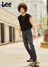 Lee涼涼褲726標準直腳輕薄黑灰色男牛仔褲休閑潮流 曬單實(shí)拍圖
