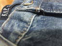 蓋璞（GAP）男裝秋季款純棉復古水洗寬松闊腿牛仔褲長(cháng)褲美版590203 曬單實(shí)拍圖
