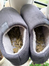 回力全包棉鞋男女士室內外穿冬季防滑棉拖鞋HLX0233灰色42-43碼 曬單實(shí)拍圖