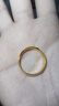 周生生素圈光身面活口泥鰍背開(kāi)口黃金戒指 足金情侶結婚對戒09141R計價(jià) 4.2克(含工費100元) 曬單實(shí)拍圖