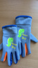 9i9兒童手套春秋加厚戶(hù)外防水上學(xué)騎車(chē)手套夜光卡通滑雪手套藍6-13歲 曬單實(shí)拍圖