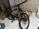 ICOLOUR山地自行車(chē)成人公路變速單車(chē)大學(xué)生越野賽車(chē)上班代步初高中青少年 頂配版【黑白色】輻條輪加粗減震 26寸21速【適合：160-180cm】 曬單實(shí)拍圖