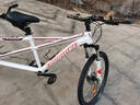 歐拜克雙人騎行變速山地車(chē)情侶親子自行車(chē)可鎖減震前叉碟剎長(cháng)途自行單車(chē) 26寸輻條輪/21速/白色 曬單實(shí)拍圖