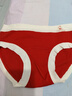 本命年大紅色純棉內褲女7A抗菌內襠舒適透氣結婚喜慶鴻運三角褲 1條裝 L（90-120斤） 曬單實(shí)拍圖