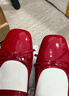 UR秋季新款女復古蝴蝶結瑪麗珍單鞋UAYS50078 大紅 39 曬單實(shí)拍圖