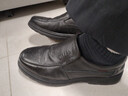 回力皮鞋男2026春季輕便一腳蹬工作鞋舒適防滑厚底休閑鞋子男 黑色 42 曬單實(shí)拍圖
