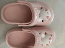 牧童兒童拖鞋夏男寶寶洞洞鞋軟底女童卡通洗澡嬰幼兒家居鞋萌兔粉140 曬單實(shí)拍圖