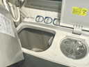 美的（Midea）半自動(dòng)雙桶洗衣機8公斤洗5.5kg脫水雙缸波輪老人簡(jiǎn)易操作品質(zhì)電機小巧不占地租房宿舍必備以舊換新 MP8DS136 雙缸 8kg 曬單實(shí)拍圖