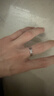 老鳳祥足銀戒指男生素圈純銀指環(huán)單身尾戒結婚紀念日生日禮物送男友老公 足銀交織男戒-品牌禮盒 曬單實(shí)拍圖