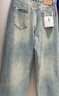 太平鳥(niǎo)男裝牛仔褲25春美式街頭水洗復古跳色做舊黃泥牛仔褲 牛仔淺藍 第二批 32 曬單實(shí)拍圖
