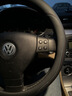 DEYAN汽車(chē)方向盤(pán)套四季通用夏季透氣防滑吸汗超薄款真皮車(chē)用把套內飾品 大眾朗逸帕薩特速騰邁騰途觀(guān)探岳 超薄【D形】雙色線(xiàn)（不帶車(chē)標） 曬單實(shí)拍圖