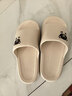 稻草人拖鞋男女居家用秋冬洗澡厚底浴室內外穿情侶防滑靜音涼拖 卡40-41 曬單實(shí)拍圖