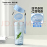 特百惠（Tupperware）茶韻500ml塑料杯男女士學(xué)生運動(dòng)水杯子大容量泡茶杯 冰水藍 曬單實(shí)拍圖