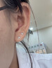 QMXDs999純銀耳釘女小巧耳飾睡覺(jué)免摘足銀耳棒養耳洞防堵針不過(guò)敏耳飾 3mm迷你2只裝+禮盒包裝 曬單實(shí)拍圖