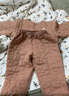 巴厘小豬兒童夾棉套裝冬季寶寶加厚保暖棉襖男童內搭打底衣服冬裝女童棉服 蜜糖棕 100 曬單實(shí)拍圖