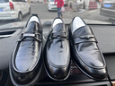 奧康 皮鞋男士商務(wù)正裝英倫透氣潮流搭扣百搭休閑皮鞋新款春秋季 黑色 42 曬單實(shí)拍圖