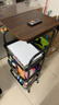 姍姍木藝置物架落地小推車(chē)客廳零食架廚房收納架可移動(dòng)多層儲物架小邊桌 曬單實(shí)拍圖