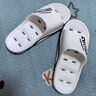 潔麗雅浴室拖鞋男士夏季洗澡鏤空速干室內家用衛生間防滑防臭漏水涼拖男 白色 【潮流拼色 漏水速干】 42-43 【適合41-42】 曬單實(shí)拍圖