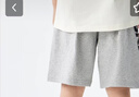 巴拉巴拉童裝兒童褲子夏裝男童短褲中大童速干印花運動(dòng)休閑中褲潮 淺花灰00205 170 cm 曬單實(shí)拍圖