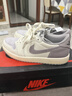 耐克（NIKE）Air Jordan 1 Low AJ1 灰白色低幫 減震防滑耐磨 復古籃球鞋 CZ0790-101灰白 40 曬單實(shí)拍圖