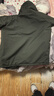 皮爾卡丹（pierre cardin）夾克男士秋冬季連帽加絨工裝上衣休閑寬松外套 軍綠加絨 4XL 曬單實(shí)拍圖