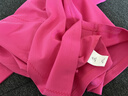 初語(yǔ)新疆長(cháng)絨棉t恤女2026年夏季新款簡(jiǎn)約純色短袖上衣 玫紅色 XL 曬單實(shí)拍圖