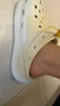 卡駱馳（crocs）男女泡芙洞洞鞋戶(hù)外休閑時(shí)尚厚底一腳蹬沙灘鞋 207521-2Y2 36-37 曬單實(shí)拍圖