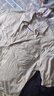 森馬（Semir）短袖T恤男裝純棉襯衣外套戶(hù)外工裝做舊水洗夏季上衣時(shí)尚百搭 香草白10711 S 曬單實(shí)拍圖
