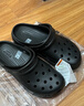卡駱馳（CROCS）經(jīng)典云朵老爹鞋洞洞鞋時(shí)尚百搭女鞋拖鞋一腳蹬|206750 黑色-001(含智必星) 39 (250mm) 曬單實(shí)拍圖