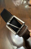 佐丹奴皮帶男裝商務(wù)休閑拉絲鋼扣腰帶男士雙面黑色皮帶01136023 曬單實(shí)拍圖
