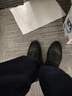意爾康男鞋皮鞋男休閑春秋新款百搭英倫商務(wù)休閑皮鞋男軟底真皮透氣爸爸鞋平底一腳蹬懶人開(kāi)車(chē)鞋上班工作鞋 黑色 44 曬單實(shí)拍圖