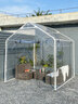 -尚晉-戶(hù)外雨棚透明帳篷秋冬花房保溫花棚擋風(fēng)保暖防雨防寒陽(yáng)光房花房 2.5*2.5m四面圍布加強款 曬單實(shí)拍圖