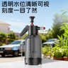 得力（deli）洗車(chē)泡沫噴壺 高氣壓手持噴水壺家車(chē)多場(chǎng)景雙噴頭增泡神器黑色2L 曬單實(shí)拍圖
