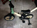 Nadle納豆兒童自行車(chē)3一6歲寶寶二合一平衡車(chē)1-3歲小孩腳踏童車(chē)男女童 橄欖綠推桿款 12寸（建議身高105cm以下購買(mǎi)） 曬單實(shí)拍圖