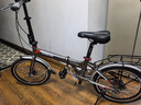 永久（FOREVER） 折疊自行車(chē)20寸鋁合金車(chē)架禧瑪諾7變速雙碟剎學(xué)生男女都市休閑車(chē) 深灰色 曬單實(shí)拍圖