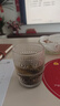 浮雕珠點(diǎn)咖啡玻璃杯創(chuàng  )意高顏值海棠花杯子果汁杯飲料牛奶水杯 疊疊杯【四只】190ml 曬單實(shí)拍圖