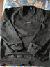 350g重磅麂皮衛衣春季寬松情侶衣服男女同款 【黑色】 男女同款 L 曬單實(shí)拍圖