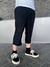 安踏男褲速干七分褲男2026夏季新款冰絲透氣休閑運動(dòng)中褲男士跑步褲子 （推薦款夏季速干褲拉鏈款）黑色 L /175cm (適合130-150斤) 曬單實(shí)拍圖
