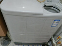美的（Midea）半自動(dòng)雙桶洗衣機8公斤洗5.5kg脫水雙缸波輪老人簡(jiǎn)易操作品質(zhì)電機小巧不占地租房宿舍必備以舊換新 MP8DS136 雙缸 8kg 曬單實(shí)拍圖